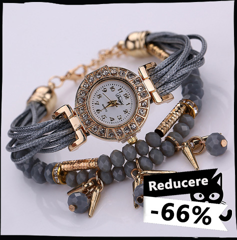 Ceas Dama Quartz Vintage Sparkle