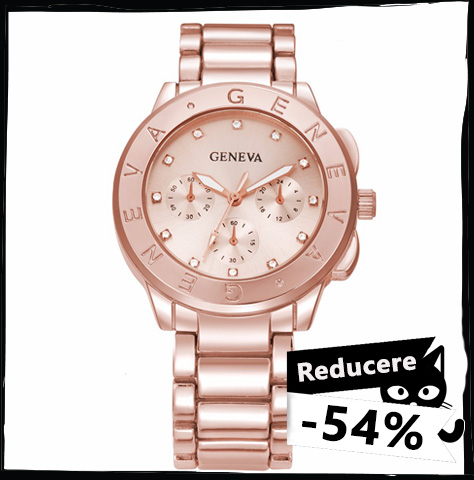 Ceas Dama Quartz Geneva Trendy