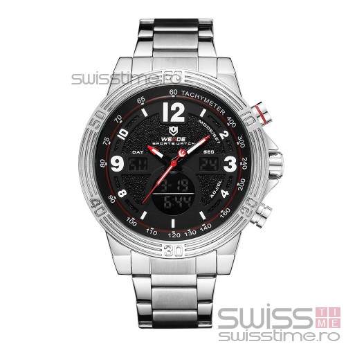 Ceas WEIDE Quartz Casual Sport Negru WH6908-1C