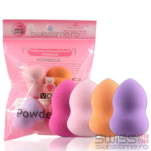 Set bureti make-up reutilizabili Powder Puff 6014ACM