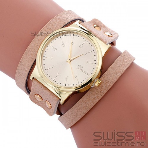 Ceas Dama Quartz Geneva Twist