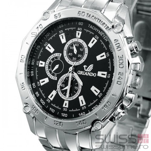 Ceas Quartz Orlando Silver Chronomat