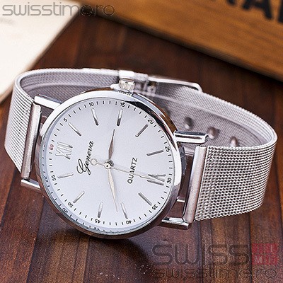 Ceas Dama Quartz Geneva Classic Elite-silver