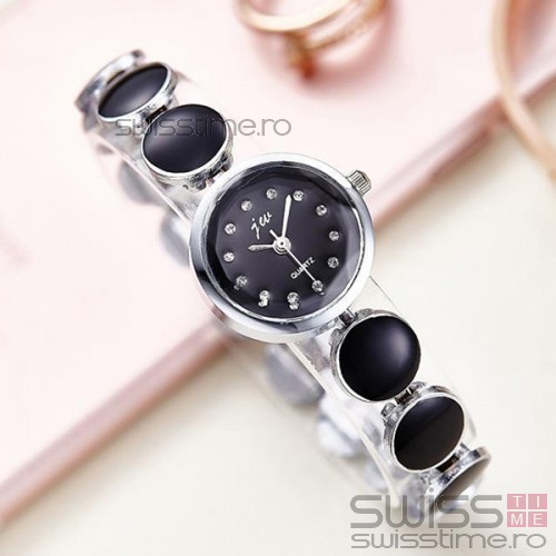 Ceas Dama Quartz jw Bubble-negru