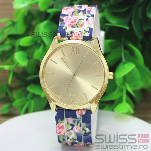 Ceas Dama Quartz Blossom Jelly-albastru