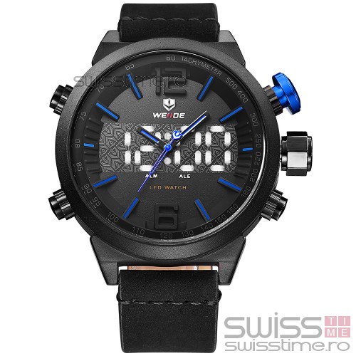 Ceas WEIDE Quartz Casual Sport Albastru WH6101B-3C