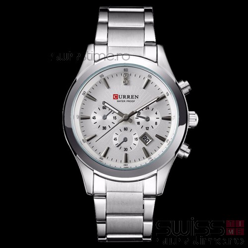 Ceas Quartz Curren Legacy-silver - alb