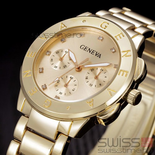 Ceas Dama Quartz Geneva Trendy