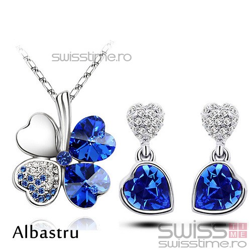 Set Lucky Heart-Albastru