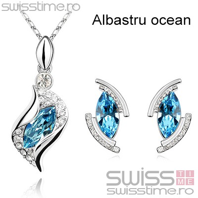 Set Bent Diamonds-Albastru ocean