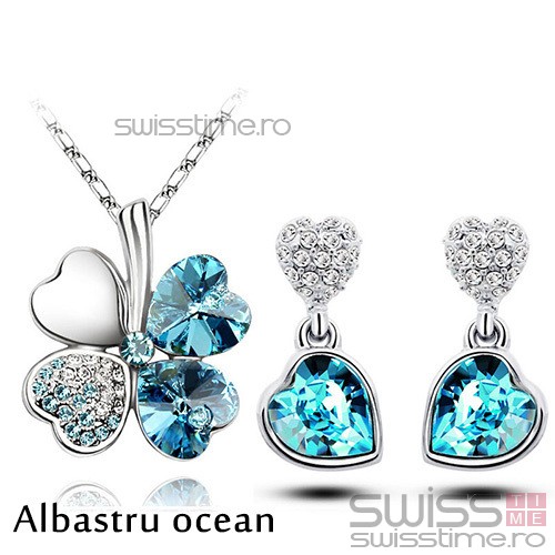 Set Lucky Heart-Albastru ocean