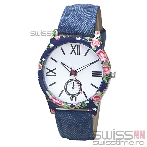 Ceas Dama Quartz Blossom Denim