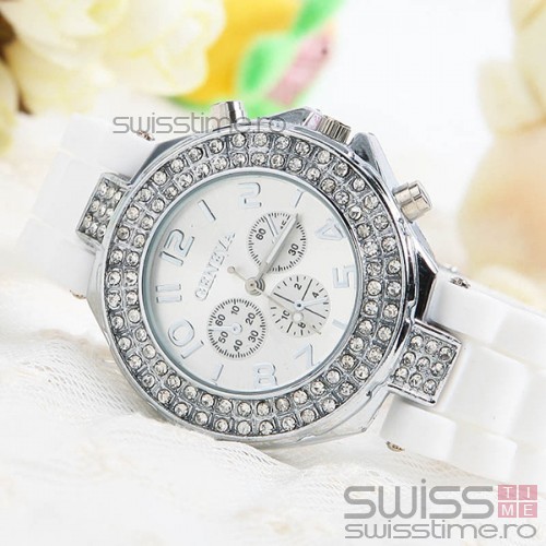 Ceas Dama Quartz Geneva Crystal Select Joy-alb