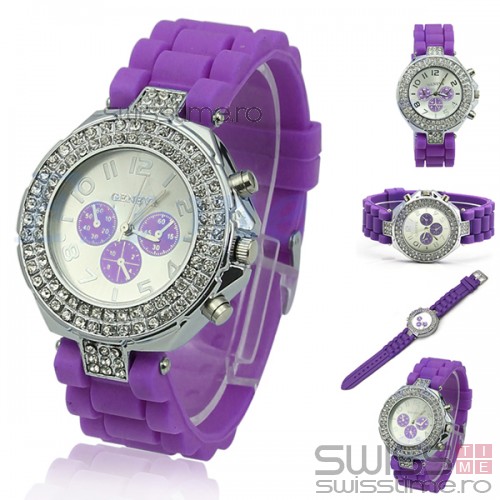 Ceas Dama Quartz Geneva Crystal Select Joy-mov