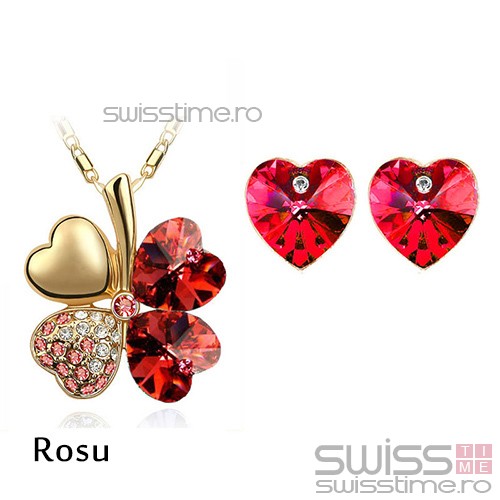 Set Four Hearts-Rosu