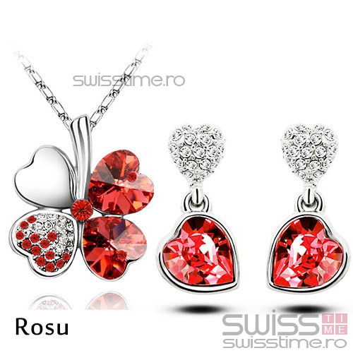 Set Lucky Heart-Rosu