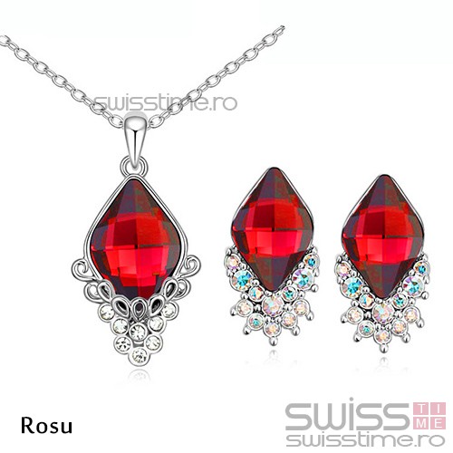 Set Treasured Diamond-Rosu