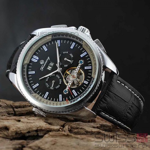 Ceas Automatic Tourbillon Forsining Avalanche-silver