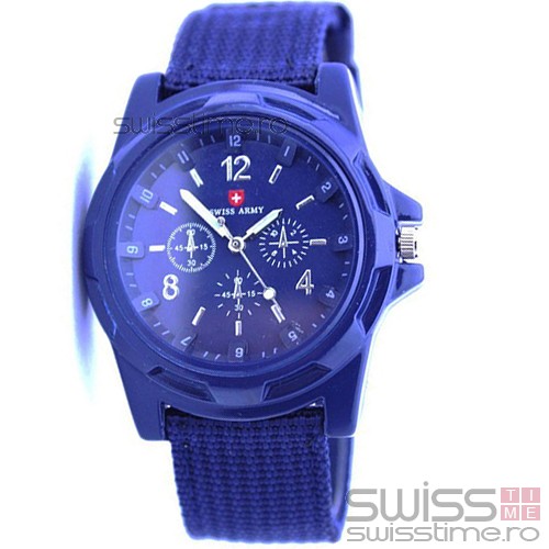 Ceas Quartz Swiss Army -albastru