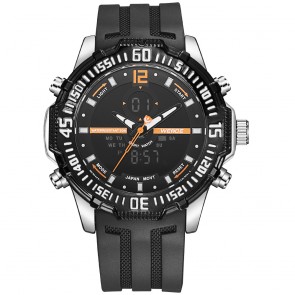 Ceas WEIDE Quartz Casual Sport Orange WH6105-12C