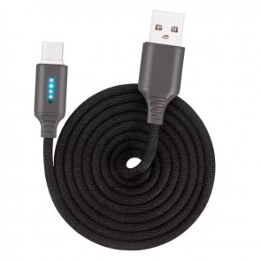 Cablu de date si incarcare tip USB-C 1m 13009CBL-negru