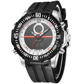 Ceas WEIDE Quartz Casual Sport Alb WH6105-8C