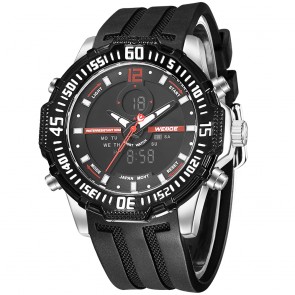 Ceas WEIDE Quartz Casual Sport Rosu WH6105-9C