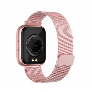 Ceas Sport Fitness Tracker Smartwatch i5 Mesh-rose