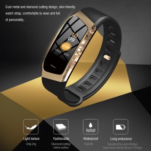 Ceas Sport Fitness Tracker Smartwatch E18-auriu