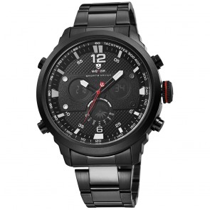 Ceas WEIDE Quartz Casual Sport Negru WH6303B-1C