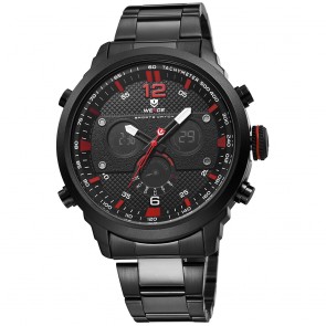 Ceas WEIDE Quartz Casual Sport Rosu WH6303B-2C