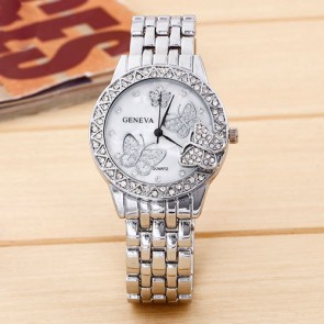 Ceas Dama Quartz Geneva Crystal Butterfly