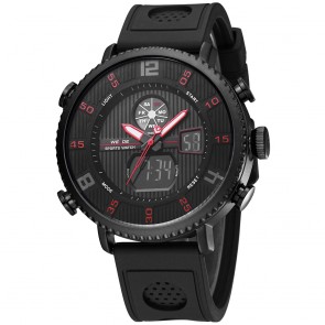 Ceas WEIDE Quartz Casual Sport Rosu WH6106B-2C