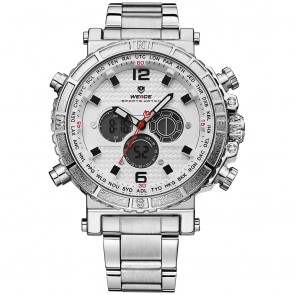 Ceas WEIDE Quartz Casual Sport Alb WH6305-2C