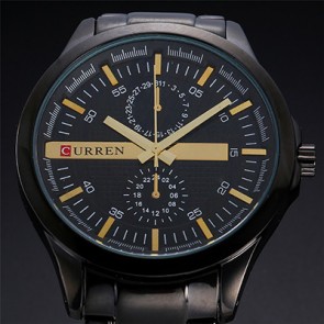 Ceas Quartz Curren Limited Gold Edition