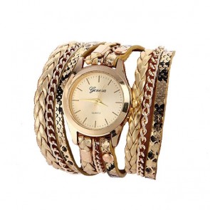 Ceas Dama Quartz Geneva Exotic-gold