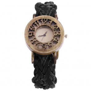 Ceas Dama Quartz Leather Vintage Braid