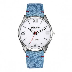 Ceas Dama Quartz Geneva Blu Denim