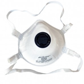 Set 10 bucati Masca protectie conica FFP3 cu Valva respiratorie si filtrare ≥ 99% Certificata CE, Anstar