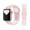 Bratara silicon compatibila Apple Watch 1/2/3/4, 42/44 mm, M/L, 8013ACS-rose-alb