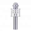 Microfon Karaoke Wireless Bluetooth 6023MIC-argintiu