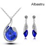 Set Crystal Water Drop-Albastru