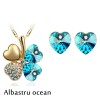 Set Four Hearts-Albastru ocean