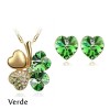 Set Four Hearts-Verde