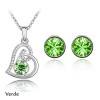 Set Crystallized Heart-Verde