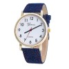 Ceas Dama Quartz Geneva Denim-alb